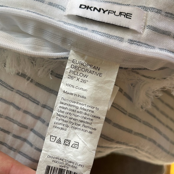 DKNY Euro Sham Pillowcases - Picture 2 of 4